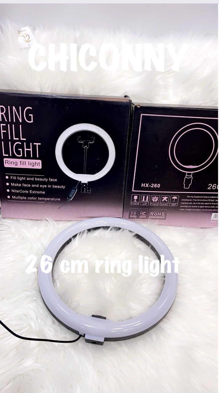 26 CM RING LIGHT WITH 3 MODES WITH 7 FIT STAND HIGH QUALITY