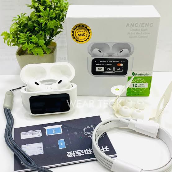 A9 PRO WHITE HIGH QUALITY WITH (ANC) ACTIVE NOISE