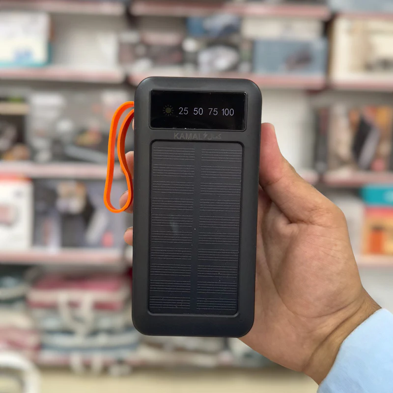 Solar Power Bank 50000mAh - Kamal KPB051 - Built-in 4 Cables