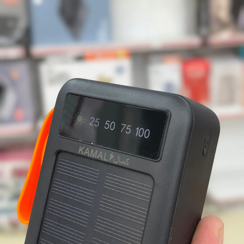 Solar Power Bank 50000mAh - Kamal KPB051 - Built-in 4 Cables