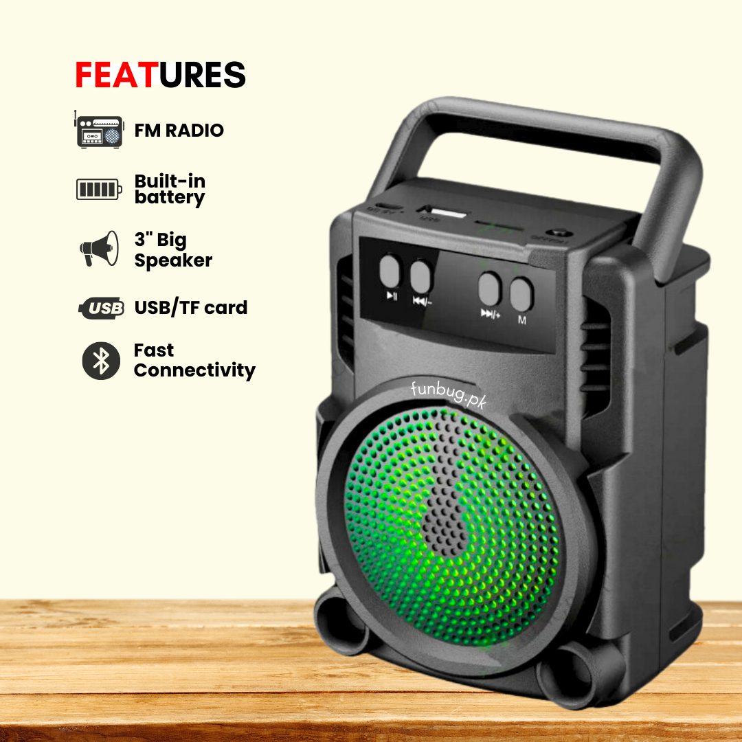 FunBug Wireless Mini Bluetooth Speaker ~ Rechargeable Portable Speakers